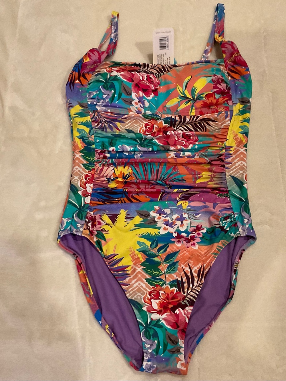 Johnny Was NEW with Tags XL Marilyn Ruched One Piece